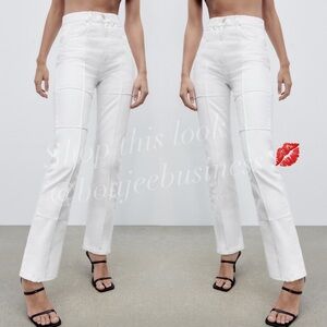 ZRA Straight Leg Patchwork Jeans BNWT